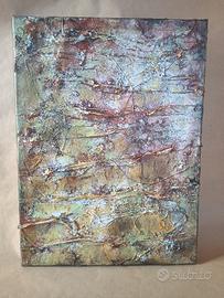 Quadro astratto mixed media 