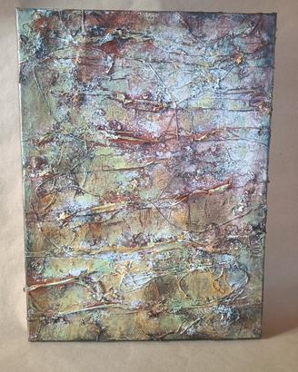 Quadro astratto mixed media 