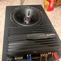 Subwoofer JBL 1100W + Amplificatore Sony 1000W