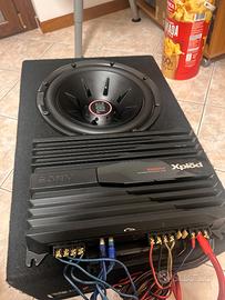 Subwoofer JBL 1100W + Amplificatore Sony 1000W