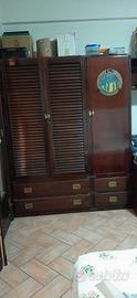 cameretta stile marina armadio letto e comò 