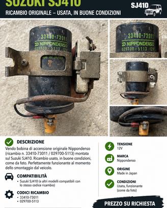 Bobina accensione nippodenso suzuki sj