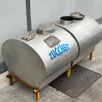 Cisterna doppia in acciaio inox con supporto usata