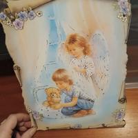 quadretto a tema religioso bambini