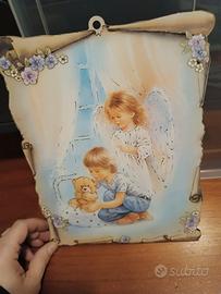 quadretto a tema religioso bambini