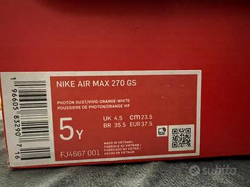 Nike Air Max 270 GS 37.5