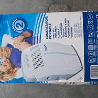 Climatizzatore portatile 8000 blu a pompa di calor