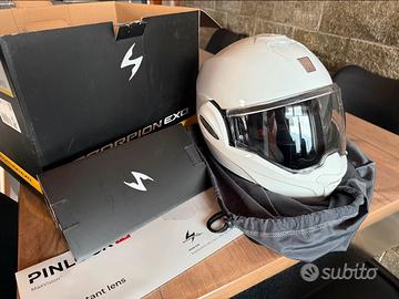 Casco moto bianco