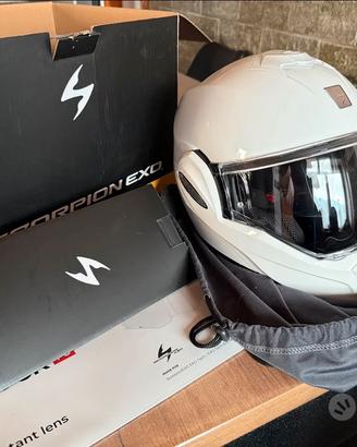 Casco moto bianco