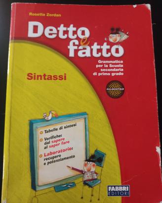 Detto fatto Sintassi 