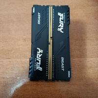 Ram Kingston FURY Beast 16GB Dual-Kit DDR4-3200