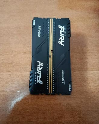 Ram Kingston FURY Beast 16GB Dual-Kit DDR4-3200