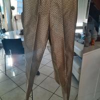Pantaloni lurex Max Mara dorati tg 38