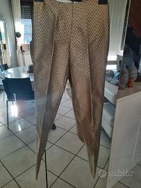Pantaloni lurex Max Mara dorati tg 38