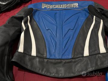 Giacca moto di pelle