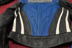Giacca moto di pelle