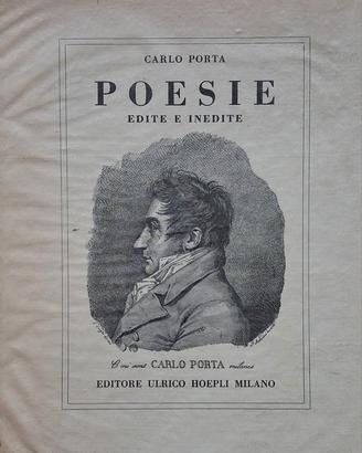 libro "POESIE EDITE E INEDITE' di CARLO PORTA