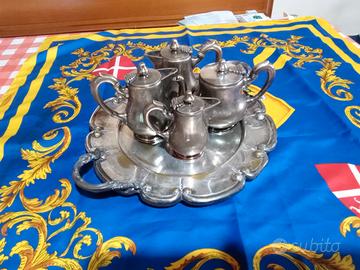Servizio da te' vintage silver plated