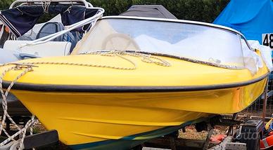 Motoscafo Silent Craft 4.5m Evinrude 25/35