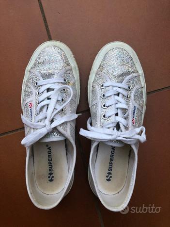 Superga on sale alte argento