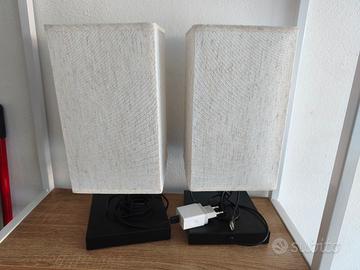 2 Lampade da comodino Touch Yuusei con presa USB