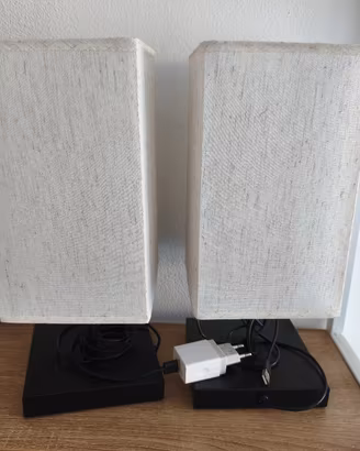 2 Lampade da comodino Touch Yuusei con presa USB