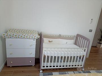 Lettino e fasciatoio per neonati