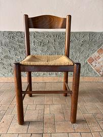 Sedie in legno e paglia - 3 disponibili