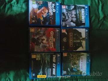 6 giochi ps4.    15€ l'uno 