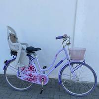 Bici City bike con seggiolino bambini ruota 26.