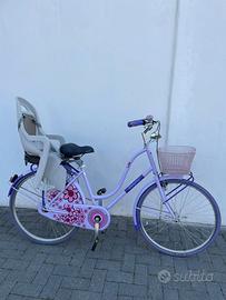 Bici City bike con seggiolino bambini ruota 26.
