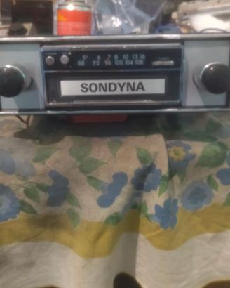 Autoradio epoca FM e lettore cassette stereo 8