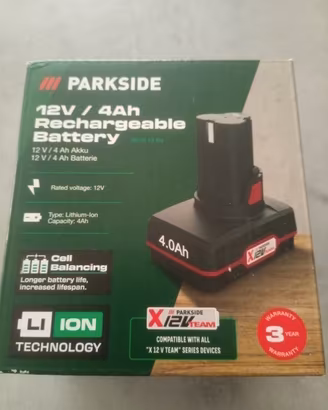 Batteria 12volt 4ah parkside 