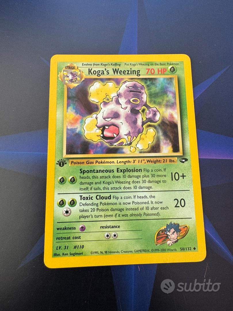 Pokemon KOGA'S WEEZING - 1 edizione - Collezionismo In vendita a Torino