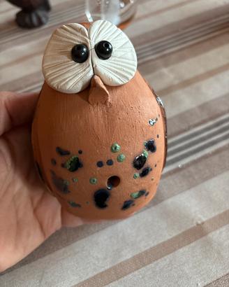 Gufo in terracotta