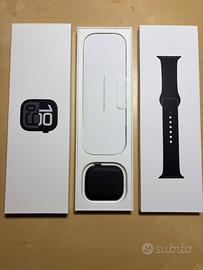 Apple watch jet black serie 10 + cinturino nike