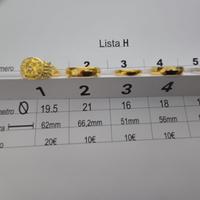 Anelli placcati oro - argento (Lista H)