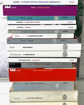 18 libri edizioni Einaudi