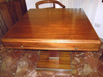 Tavolo navale in mogano