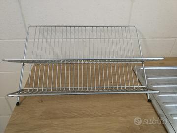 Scolapiatti Pieghevole in acciaio