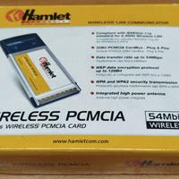 HAMLET SCHEDA DI RETE WIRELESS LAN PCMCIA 54Mbit