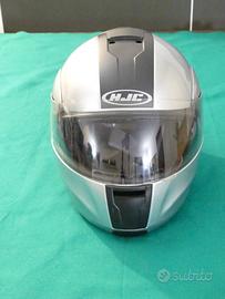 Hjc casco donna modulare grigio metallizzato tg m