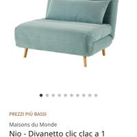 Divanetto letto Maison du monde color celeste