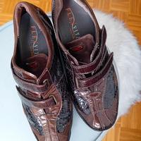 scarpe Flex Vita Vera pelle signora sneaker marron