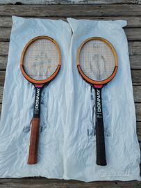 Coppia racchette tennis legno vintage Donnay Borg