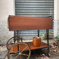 Carrello bar vintage anni ’50/’60 portavivande