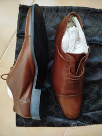 scarpe GUCCI in pelle marrone 41+
