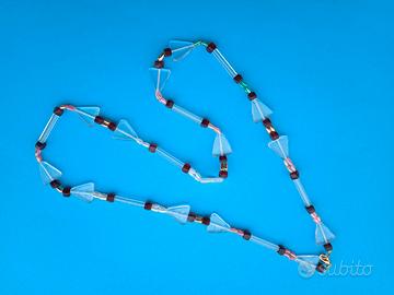Collana vetro trasparente (1040)