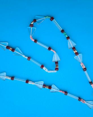 Collana vetro trasparente (1040)