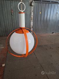 Lampadario Space Age opalino